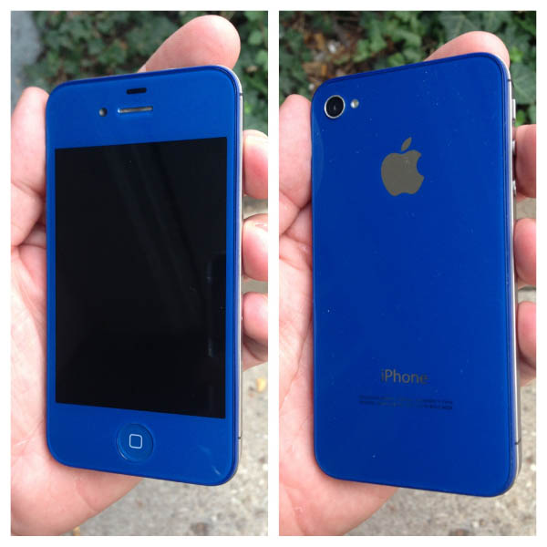 Dark Blue Custom iPhone Case