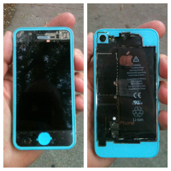 See-Through Blue Custom iPhone Case