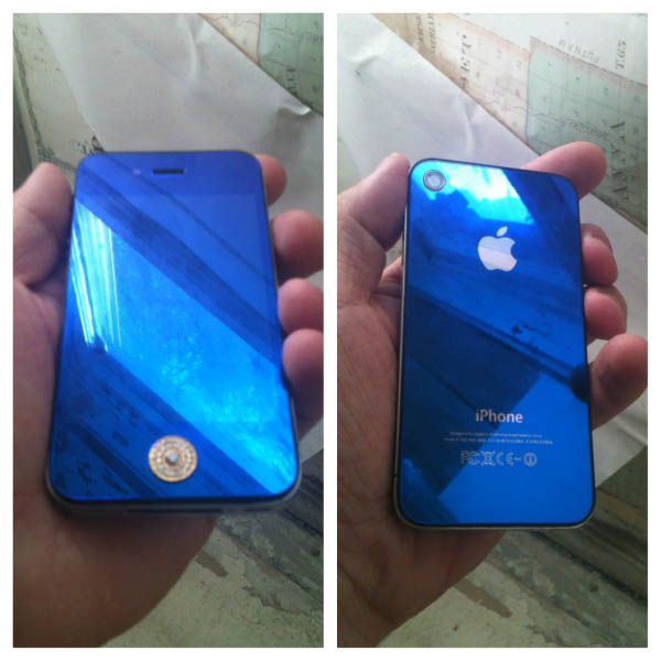 Clear Blue Custom iPhone Case