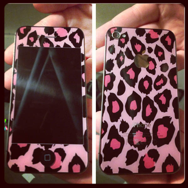 Pink Leopard Custome iPhone Case